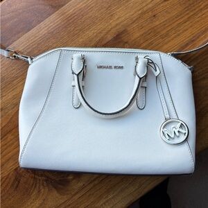 Michael Kors white crossbody purse